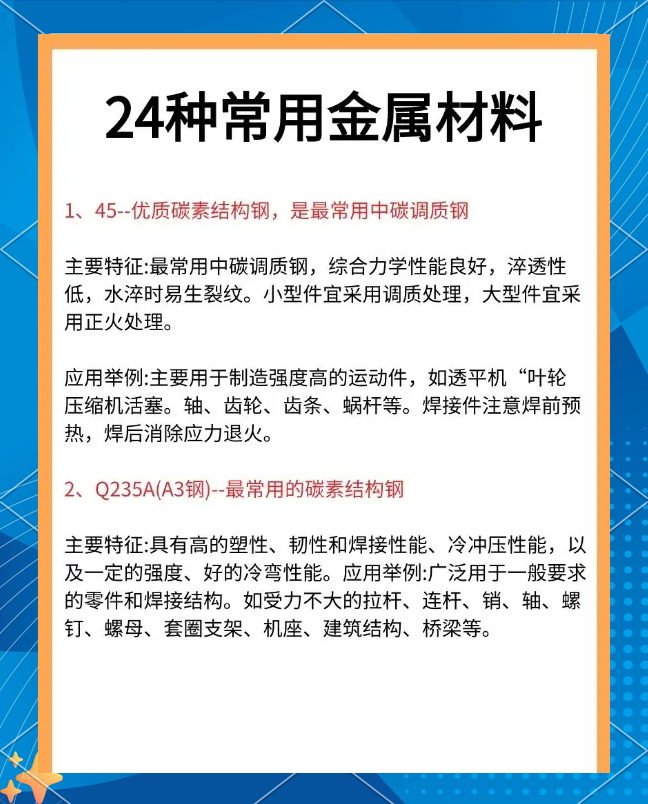 金属材料特性用途